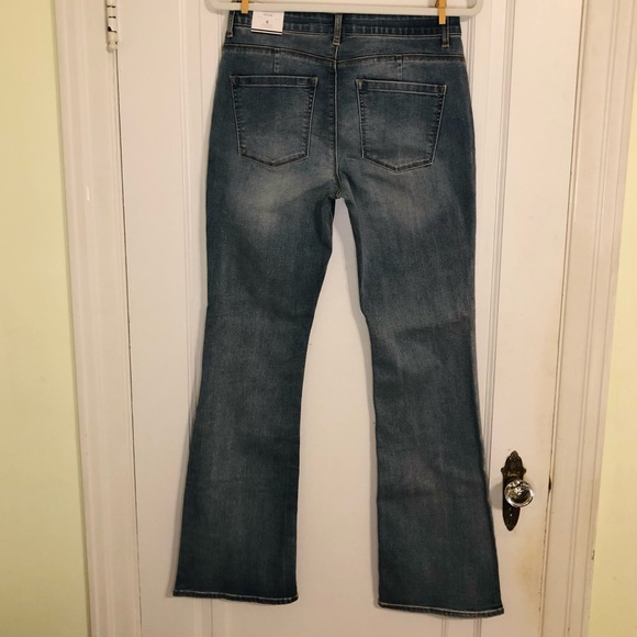 NWT WHBM Mid Rise Slim Boot Cut Jeans White House Black Market - Picture 3 of 5